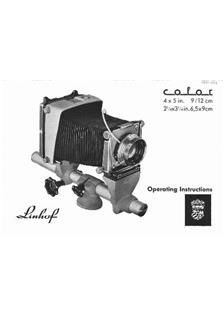 Linhof Kardan manual. Camera Instructions.